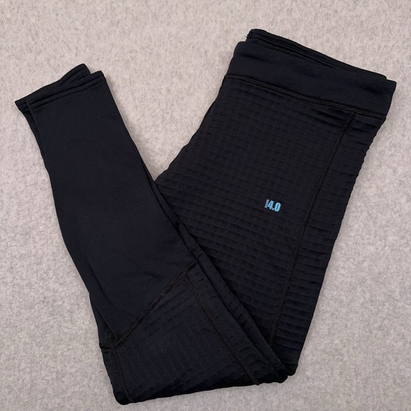 Under Armour Coldgear Base 4.0 Fitted Leggings‎ Women's Large Navy Blue Stretch - Picture 1 of 11